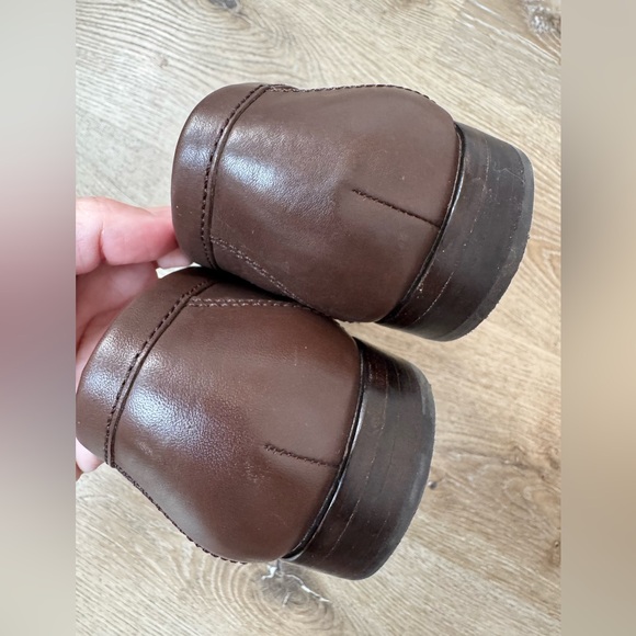 Lauren Ralph Lauren Winnie Burnished Leather Penny Loafers Chestnut Brown 9.5 - Picture 12 of 16